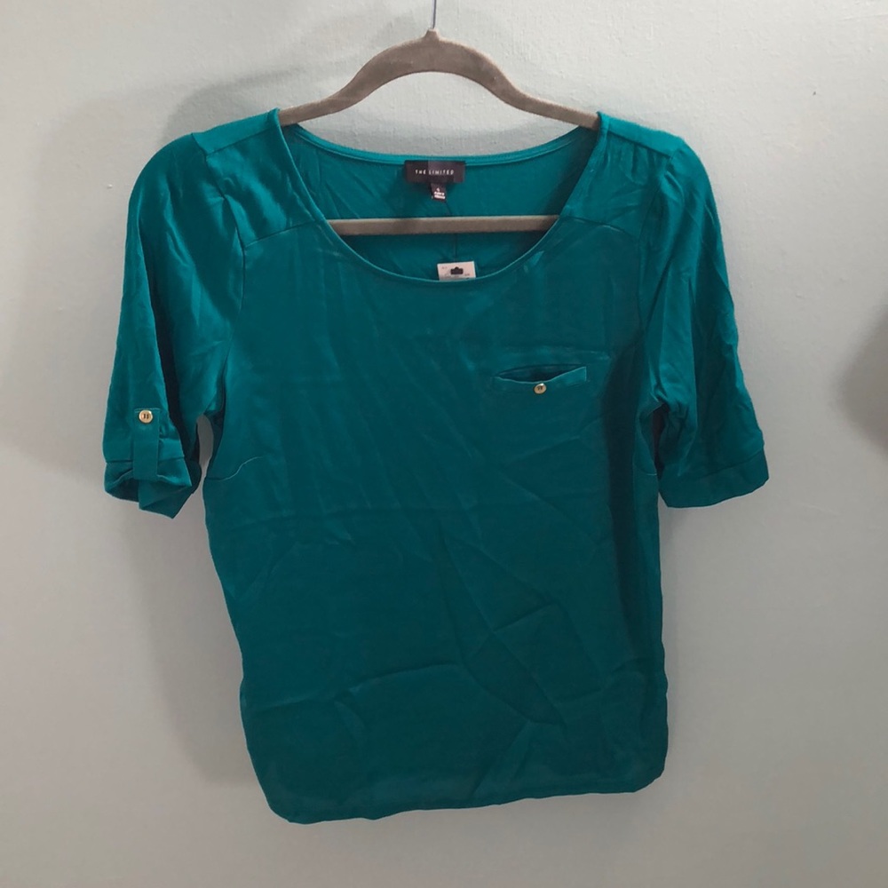 The Limited Blouse front knot top